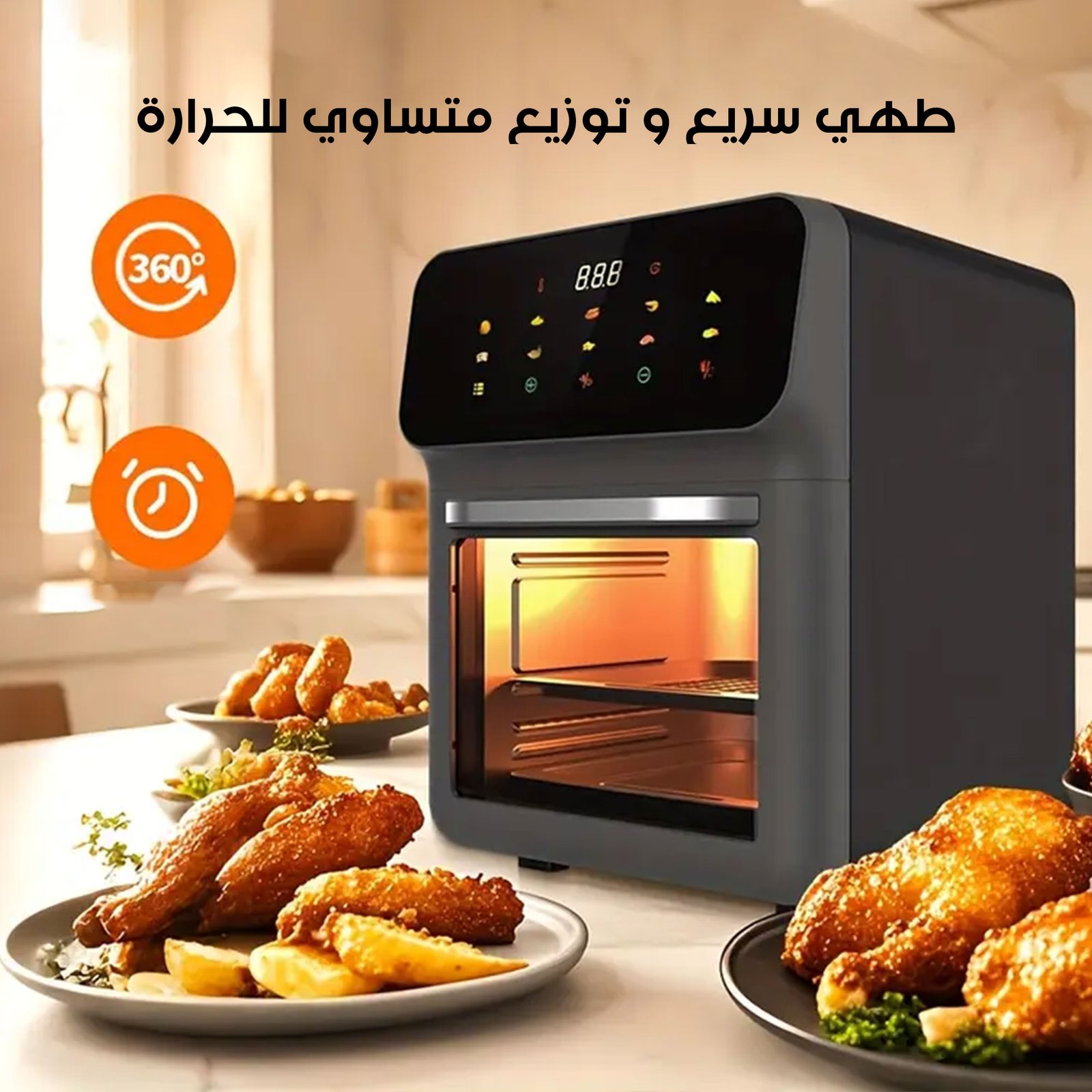 Air Fryer 12 لتر Denx - الصورة 5