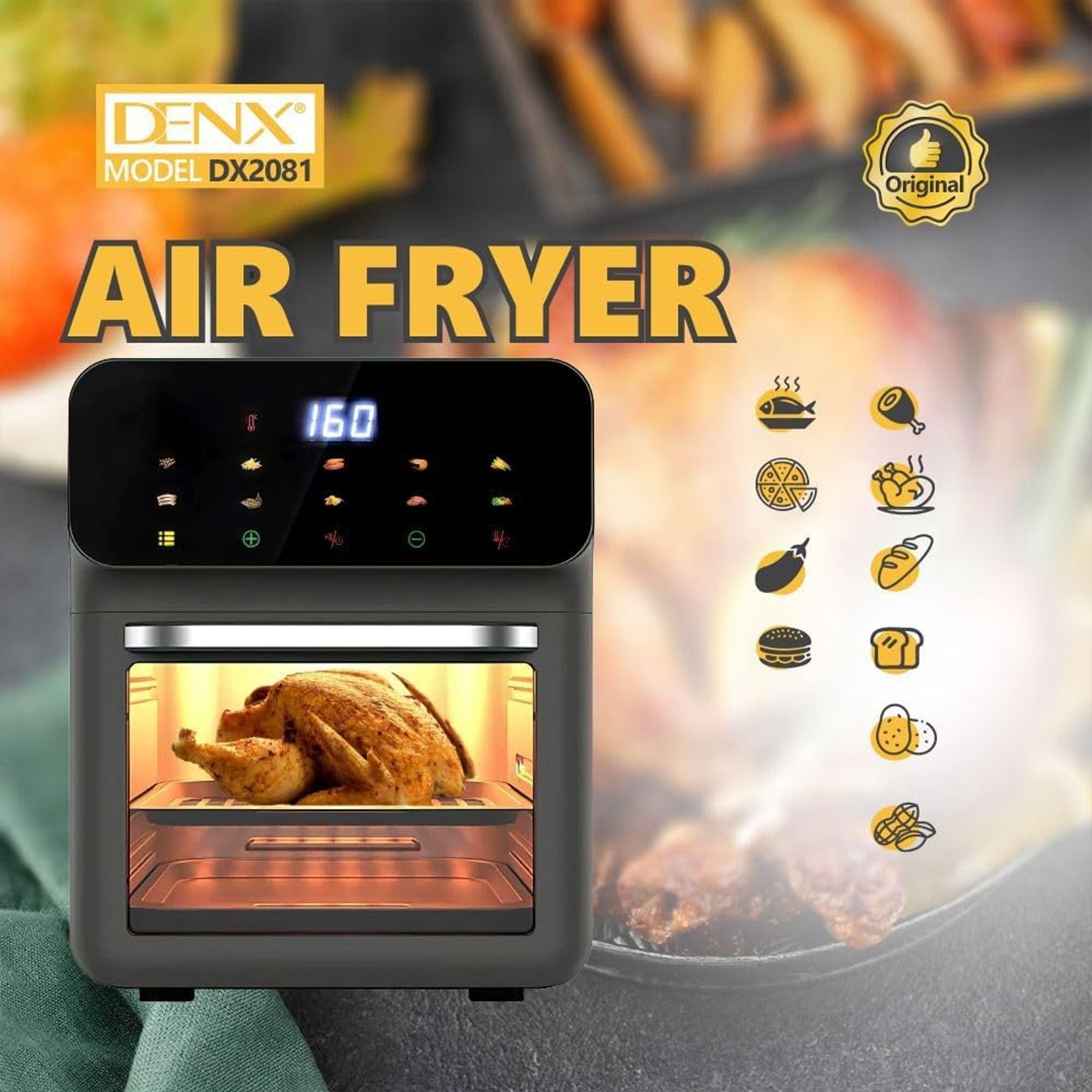 Air Fryer 12 لتر Denx - الصورة 7