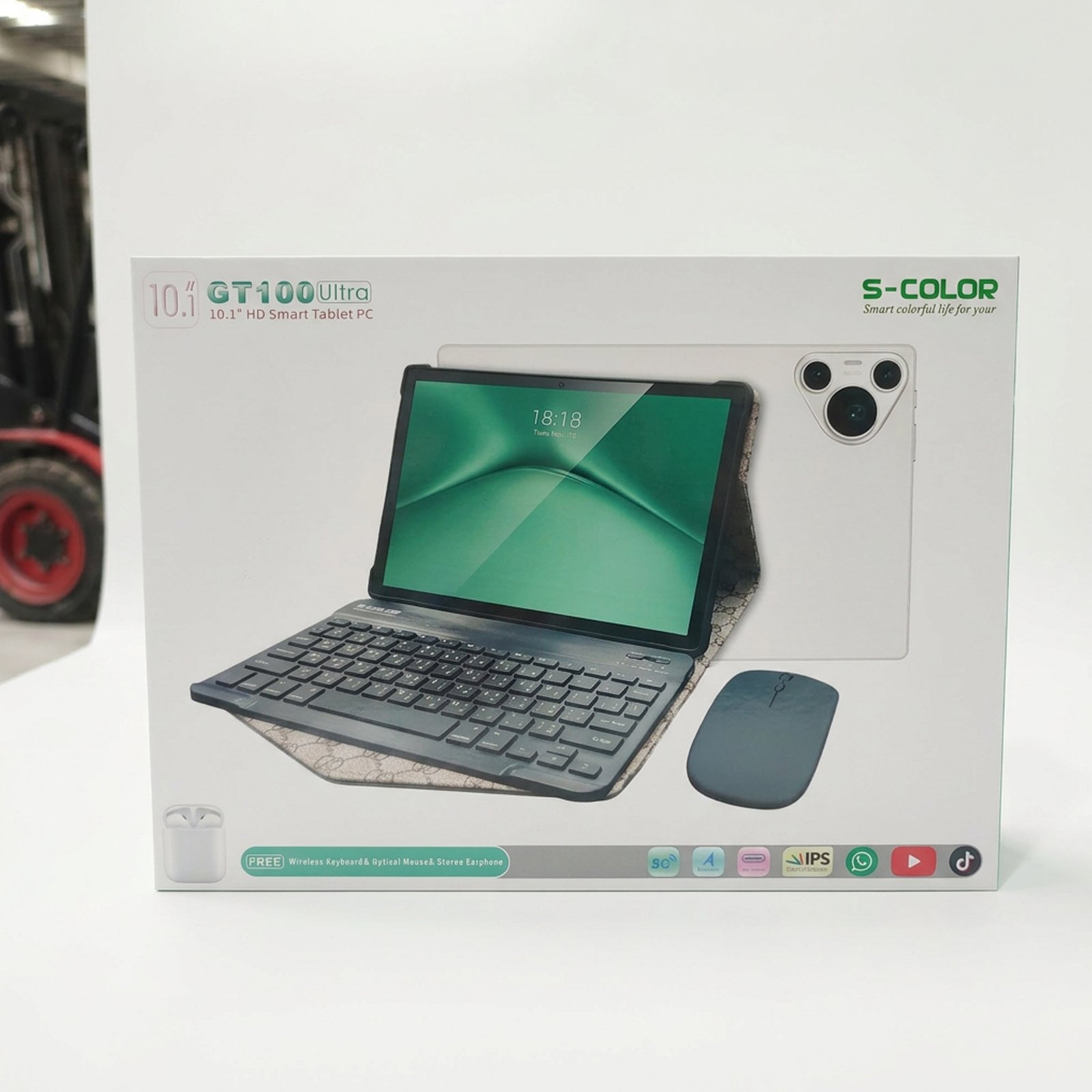 تابلت GT100 (ضمان عام ) بكيبورد و ماوس بلوتوث + مجموعة هدايا - الصورة 4
